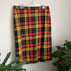 Liz Claiborne Plaid Skirt